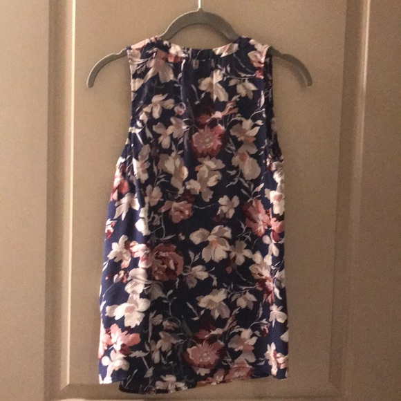 Joie navy flowered blouse - Picture 3 of 3